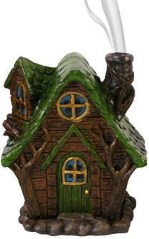 Fairy house incense cones burner by lisa parker - GREEN - Woody Lodge