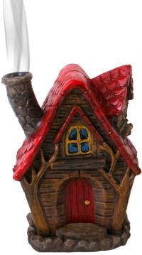 Fairy house incense Cones burner & Holder by lisa parker - Red - The Willows