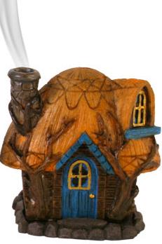 Fairy house incense cones burner by lisa parker - Yellow - Buttercup Cottage