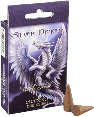 Elements Silver Dragon White Musk 15 Incense cones