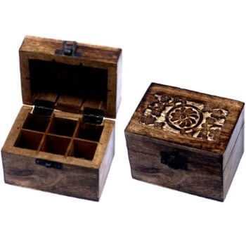 Essential Oil Storage Box Wooden 90 Slots Aromatherapy Holder 3
